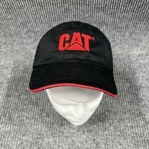 Caterpillar CAT Equipment Men Hat Cap Black Red Adjustable Carter Machinery Logo